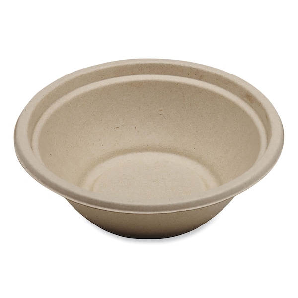 World Centric Fiber Bowls, 24 oz, 7.4 x 7.4 x 2.3, Natural, Paper, 500PK BO-SC-U24-LFP - main